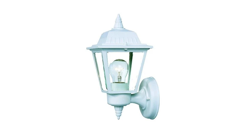 White Cast Aluminum Outdoor Wall Light