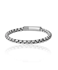 Lucky Brand Men's Silver-Tone Box Chain Bracelet