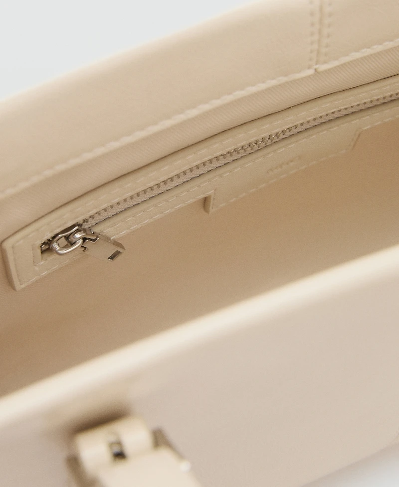 Mango Women's Buckles Shoulder Bag