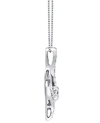 Diamond Ribbon Pendant Necklace (3/8 ct. t.w.) 14k White or Yellow Gold