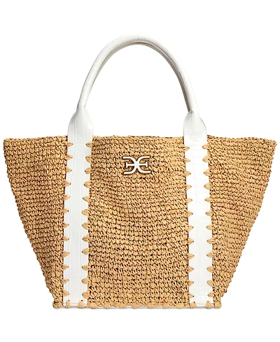 Sam Edelman Marley Large Raffia Collapsible Tote