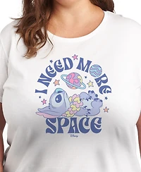 Hybrid Apparel Plus Lilo Stitch Need More Space Graphic T-Shirt