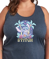 Hybrid Apparel Plus Lilo Stitch Ukuleles Graphic Tank Top