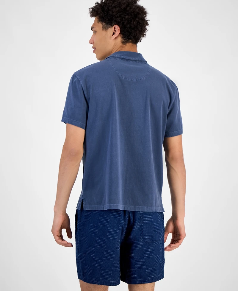 Sun + Stone Men's Faded Short Sleeve Polo Shirt, Exclusively at Macy's