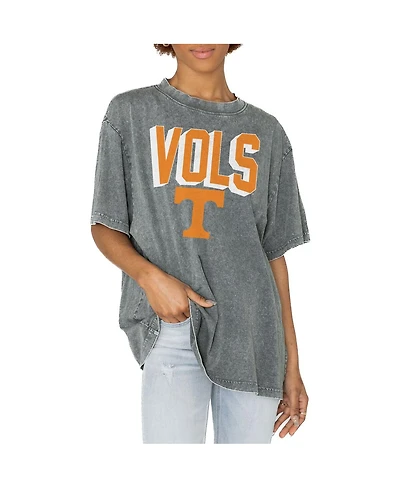 Gameday Couture Women's Gray Tennessee Volunteers Solid Defense Oversized T-Shirt