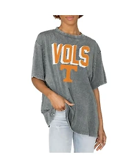 Gameday Couture Women's Gray Tennessee Volunteers Solid Defense Oversized T-Shirt