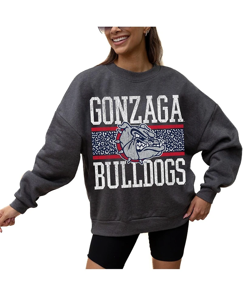 Gameday Couture Women's Charcoal Gonzaga Bulldogs Premium Fleece Pullover Sweatshirt