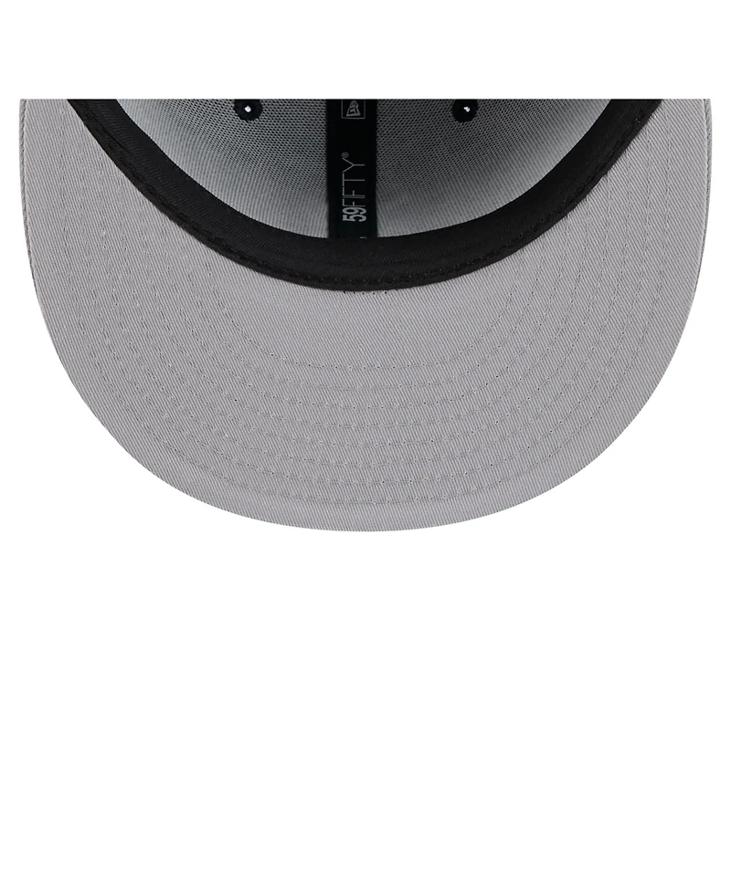 New Era Men's Navy/Gray Detroit Tigers Retro Pattern 59FIFTY Fitted Hat