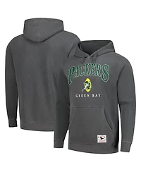 Mitchell & Ness Men's Gray Green Bay Packers Slot Pullover Hoodie