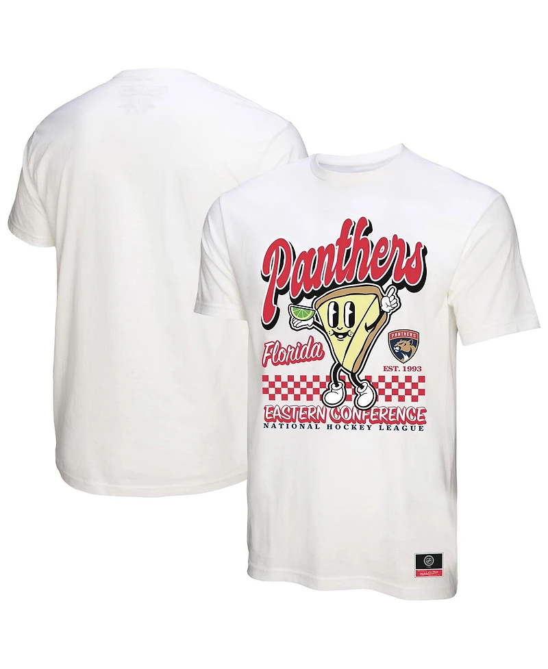 Mitchell & Ness Men's White Florida Panthers Local Food T-Shirt