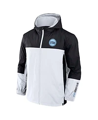 Fanatics Men's Black Utah Hockey Club Crash the Net Full-Zip Hoodie Jacket