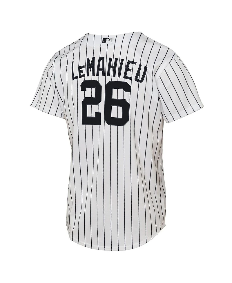 Nike Big Boys and Girls Dj LeMahieu White New York Yankees Home Replica Player Jersey