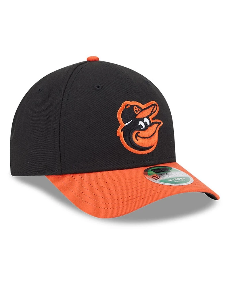 New Era Men's Black Baltimore Orioles Player Replica 9Forty Adjustable Hat
