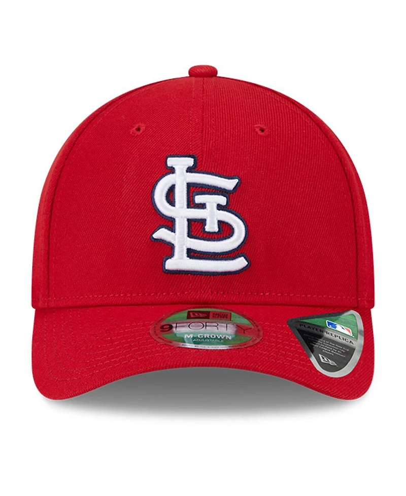 New Era Men's Red St. Louis Cardinals Player Replica 9FORTY Adjustable Hat