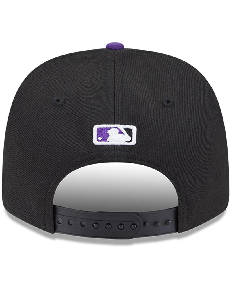 New Era Men's Black Colorado Rockies Player Replica 9SEVENTY Adjustable Hat