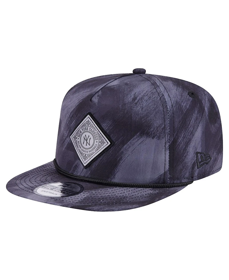 New Era Men's Navy New York Yankees Printed Golfer Snapback Hat
