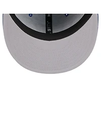 New Era Men's Royal Chicago Cubs Overlap 59FIFTY Fitted Hat