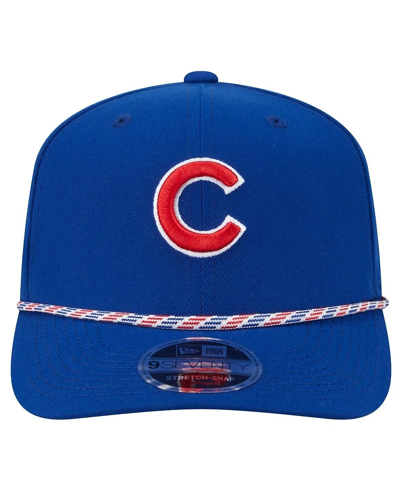 New Era Men's Royal Chicago Cubs Multi-Rope 9SEVENTY Stretch-Snap Hat