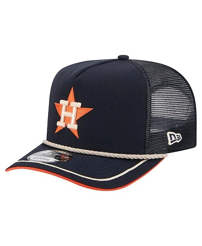 New Era Men's Navy Houston Astros Vintage Rope Trucker A-Frame 9FIFTY Adjustable Hat