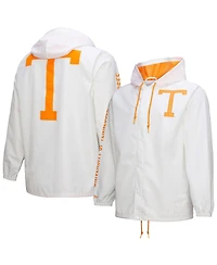 Mitchell & Ness Men's White Tennessee Volunteers Coaches Full-Snap Hoodie Jacket