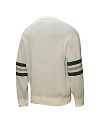 Mitchell & Ness Men's Cream Michigan State Spartans Retro Pullover Sweater