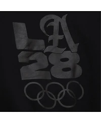 Mitchell & Ness Women's Black LA28 French Terry Pullover Hoodie