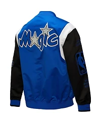 Mitchell & Ness Men's and Women's Blue Orlando Magic Vintage Team Origins Satin Full-Snap Jacket