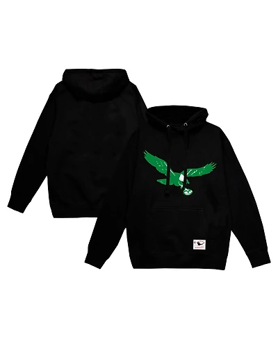 Mitchell & Ness Men's Black Philadelphia Eagles Vintage Pullover Hoodie
