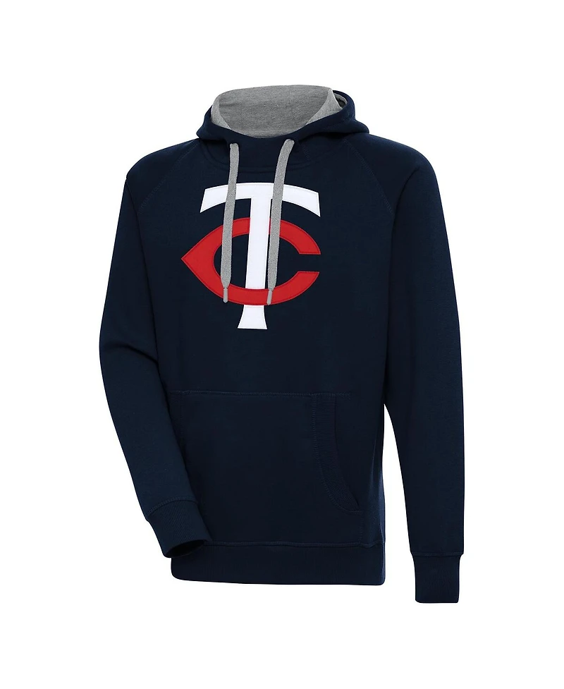 Antigua Men's Navy Minnesota Twins Victory Pullover Hoodie