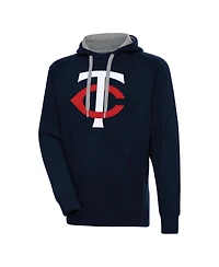 Antigua Men's Navy Minnesota Twins Victory Pullover Hoodie