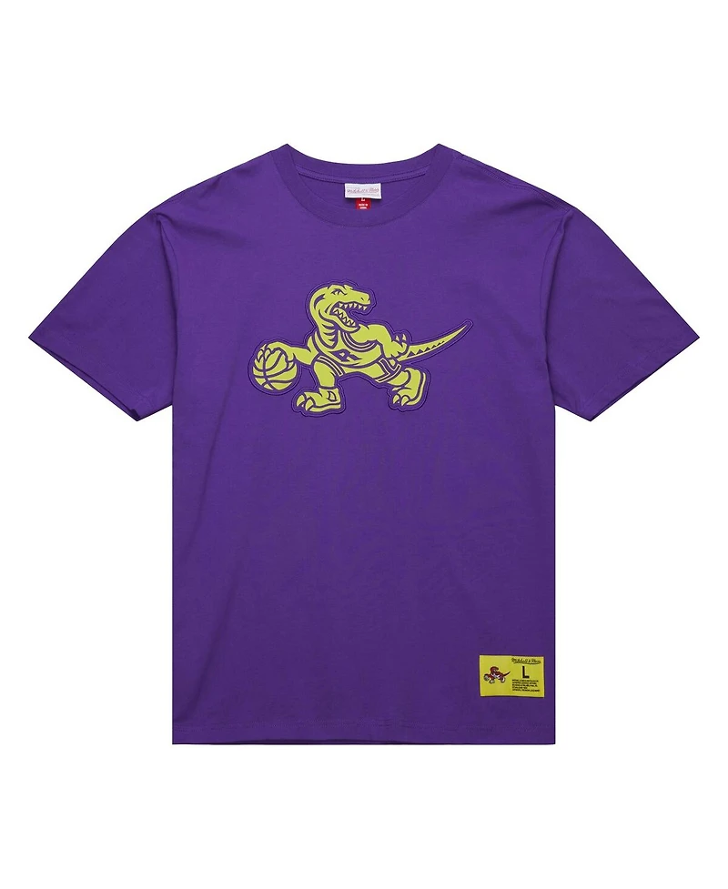 Mitchell & Ness Men's Raptors Purple Toronto Hardwood Classics Neon Nights Premium T-Shirt