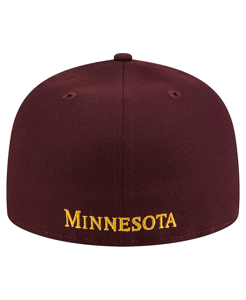 New Era Men's Maroon Minnesota Golden Gophers 59FIFTY Fitted Hat