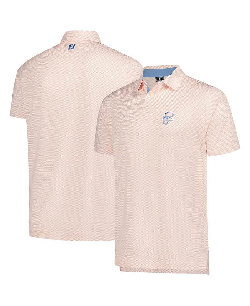 FootJoy Men's White 2025 Wm Phoenix Open Irongate Print Lisle Polo Shirt