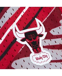 Mitchell & Ness Men's Red Chicago Bulls Game Day Pattern Shorts