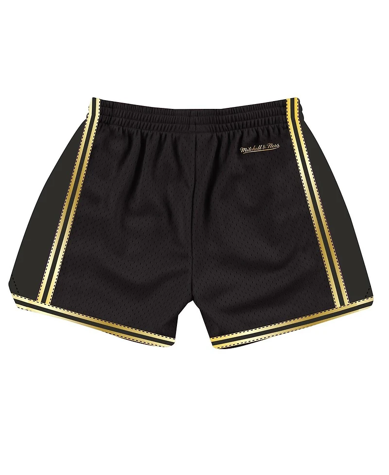 Mitchell & Ness Women's Black Los Angeles Lakers Hardwood Classics Golden Jump Shot Shorts