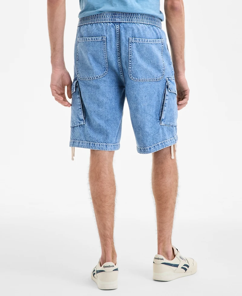 Sun + Stone Men's Varech Denim 10" Cargo Shorts, Exclusively at Macy's
