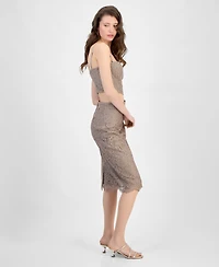 Guess Women's Josiane Lace Pencil Skirt