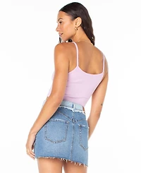 Roxy Juniors' Palm Stripe Graphic Cropped Tank Top