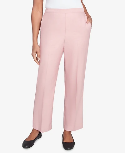 Alfred Dunner Women's Estate of Mind Pull-On Medium Length Pants