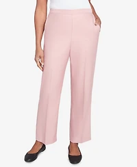 Alfred Dunner Women's Estate of Mind Pull-On Medium Length Pants