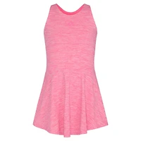 adidas Big Girls Melange Flounce Racerback Sleeveless Dress