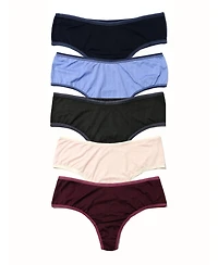 Hanky Panky Women's Move Calm Hi-Rise Thong 5 Pack