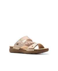 Clarks Women's April Raelyn Slip On Flat Sandals