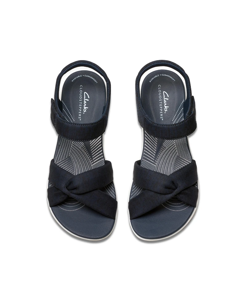 Clarks Women's Arla Daisy Slip On Flat Sandals