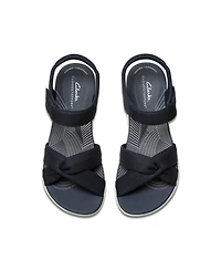 Clarks Women's Arla Daisy Slip On Flat Sandals