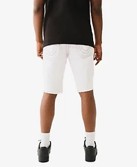 True Religion Men's Ricky Fray Flap Straight Shorts