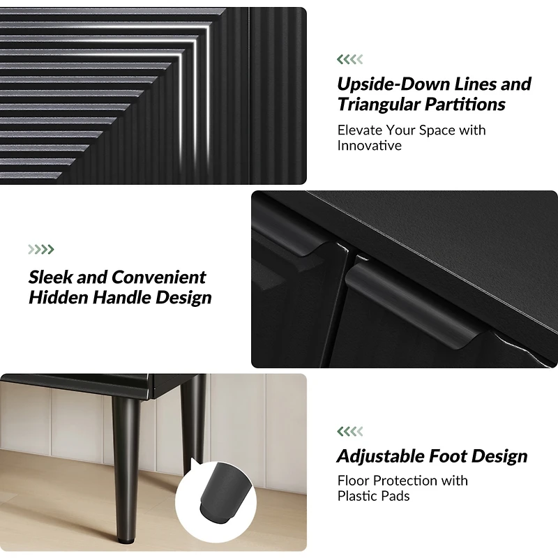 Burkart 35"Tall And 2Doors Modern Accent Cabinet