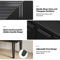 Burkart 35"Tall And 2Doors Modern Accent Cabinet