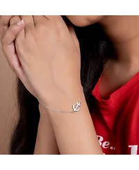 Bling Jewelry Nautical Ocean Sideways Boat Anchor Charm Anklet Ankle Bracelet .925 Sterling Silver Adjustable 9 To 10 Inch With Extender