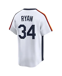 Nike Men's Nolan Ryan White Houston Astros Throwback Cooperstown Collection Limited Jersey